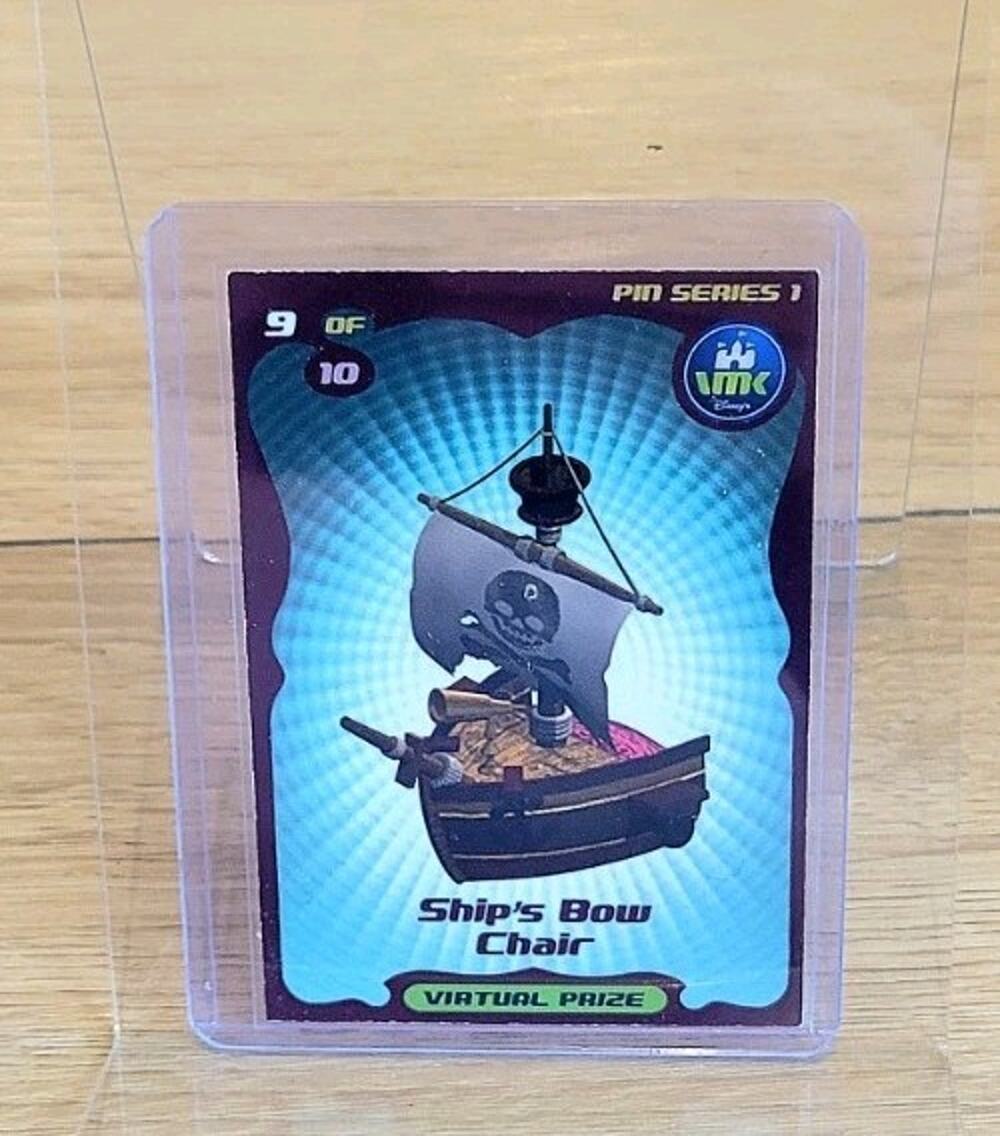 Rare Virtual Magic Kingdom VMK Pirate Ship's Bow Chair